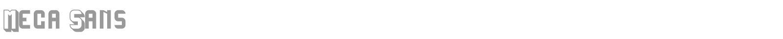 Mega Sans font preview
